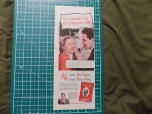 1947 PRINT AD PRINCE ALBERT PIPE TOBACCO PIPE APPEAL - Picture 1 of 1