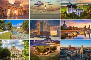 Postkarten Deutschland: Bilder Fotos Berlin München Hannover Hamburg Dresden - Picture 1 of 10