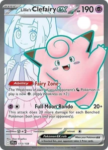 Lillie's Clefairy ex - 173/159 - Pokemon SV09 ultra raro come nuovo - Viaggio a - Foto 1 di 2