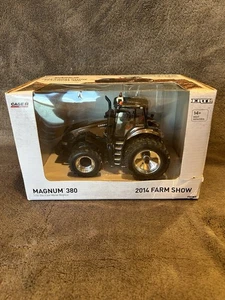 1/32 Case 380 Magnum Tractor 2014 Farm Show  Ertl Die-Cast Black Chrome Chase - Picture 1 of 6