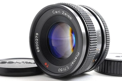 Contax Carl Zeiss Planar 50mm F1.7 T* AEJ MF Standard Lens C/Y Mount MINT Japan - Image 1 of 4