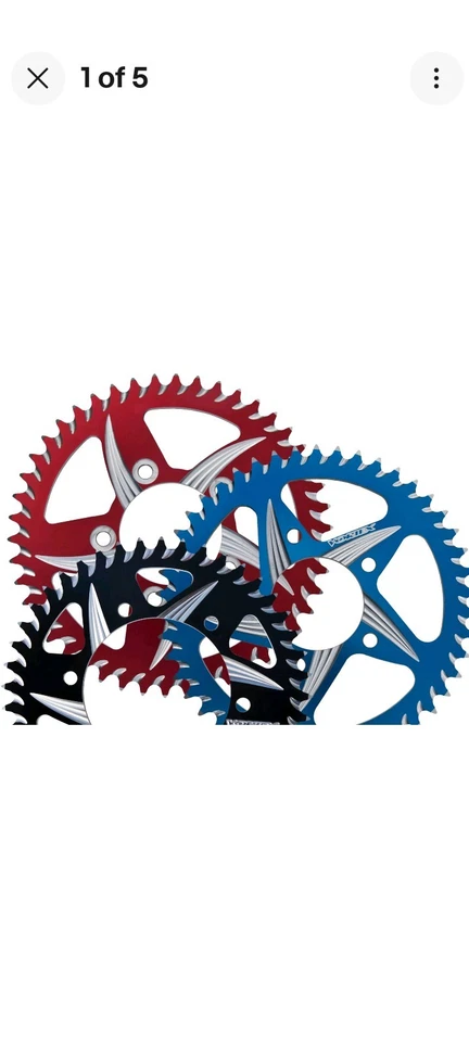 PIÑÓN TRASERO YAMAHA 1999-2023 YZ125 YZ-125 VORTEX CAT5 ALUMINIO 520 36-54 DIENTES Foto 1 de 4