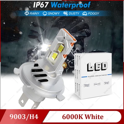 Para Yamaha FZ6R 2009-2017 1x H4 HS1 LED Faro Bombilla haz alto/bajo 6000K Blanco Foto 1 de 4