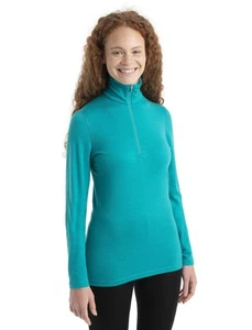Womens 200 Oasis Long Sleeve Thermal Cold Weather Half Zip Base Layer Top - F... - Picture 1 of 5