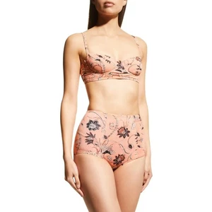 ULLA JOHNSON Zahara High Waist Bikini Unterteil BH Cup Top Damen Large XL Floral - Bild 1 von 19