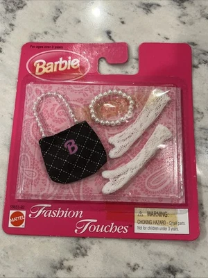 Vintage Barbie Fashion Touches - Bag & Lace Gloves -#68651-92 Sealed NOS 1998 - Image 1 of 4