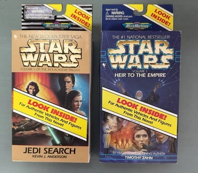 Dos Micro Máquinas Star Wars Figuras Vehículos Heredero del Imperio y Academia Jedi Foto 1 de 4