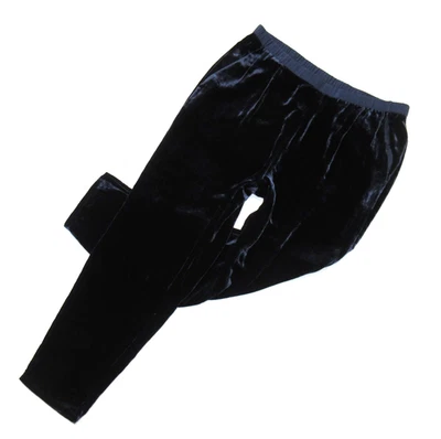 Nuevo con etiquetas Pantalón Eileen Fisher Hasta el Tobillo en Terciopelo Medianoche Pantalones Cónicos Pull-on M Foto 1 de 4