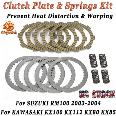 For KAWASAKI Complete Clutch Kit Pack Plates & Springs Set KX80 KX85 KX100 KX112 - Image 1 of 4