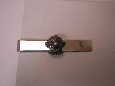 Cara de payaso vintage SWANK SMALL barra de corbata clip circo escuela asesinato pandilla de miedo Foto 1 de 4