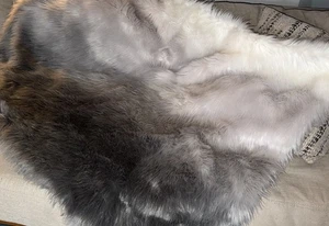 Restoration Hardware Teen Faux Fur Ombré Kashmir Throw  - Picture 1 of 7