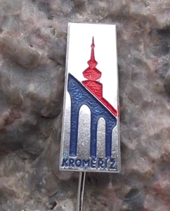 Vintage Kromeriz Kremsier UNESCO Castle and Town Square Czechoslovakia Pin Badge - Picture 1 of 3