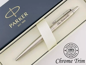 High-Quality Personalized Pens, Chrome Trim,  Elegant Gift for Loved Ones - Picture 1 of 6