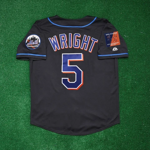 David Wright New York Mets 2004 Shea 40th Alt Black Jersey Men's (S-3XL) Cover