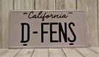 Внешний вид - D-FENS Falling Down Car Replica Movie Prop California License Plate  