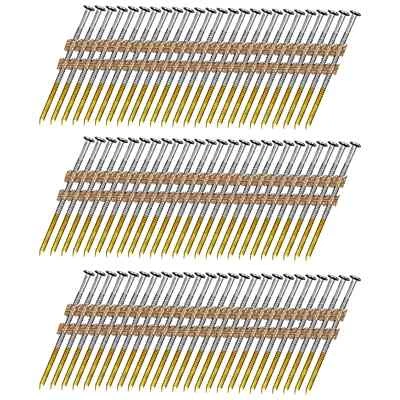 4000 Counts meite 21 Degree 3 inch Framing Nails Ring Shank Plastic Strip - Image 1 of 4
