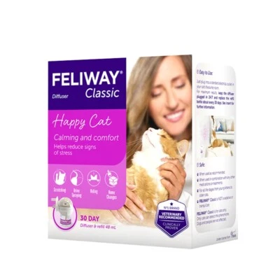 Feliway Classic Cat Calming Plug In Diffuser Stress Anxiety Relief 30 Days - Image 1 of 2