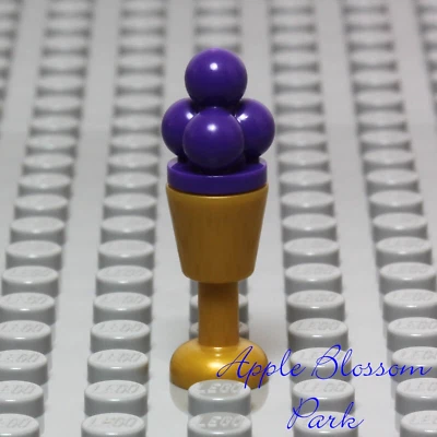 NUEVO Lego Púrpura Oscuro HELADO DE UVA - Amigos Minifigura Postre Comida Foto 1 de 3
