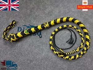 4 Pies 12 Trenzas Superior Paracord Nylon Resistente Personalizado BULLWHIP Para Fácil agrietamiento - Imagen 1 de 9