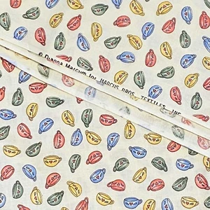 BTY Vintage Tea Cup Toss Fabric Quilting Cotton Dianna Marcum - Picture 1 of 7