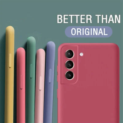 For OnePlus 8T Nord 8 Pro 7T Pro 9R Liquid Silicone Lens Protect Soft Case Cover - Image 1 of 4