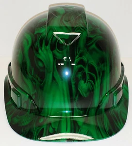 Hydro Dip Hard Hat Kandy Green No Evil Pyramex Ridgeline Protective Helmet - Picture 1 of 7