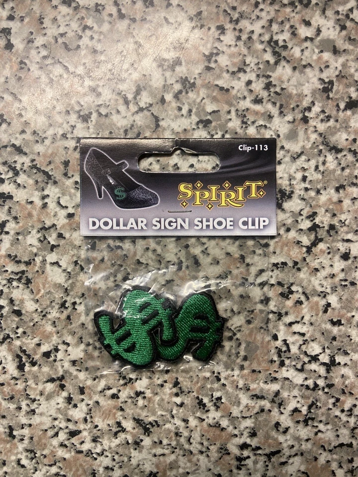 New Spirit Halloween Money Dollar Sign Shoe Pocket Clips Costume Accessory  Pimp - Image 1 of 4