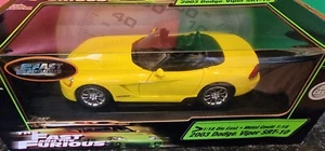 Fast & Furious 2 ERTL 2003 Dodge Viper SRT-10 Racing Champions 1:18 Diecast Car - Picture 1 of 2