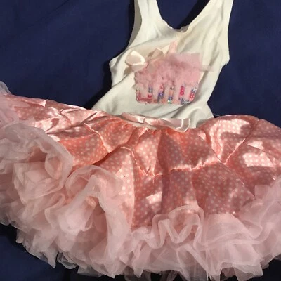 VESTIDO TUTU POPATU SLVLS ROSA BOLINHAS 12 MESES - Imagem 1 de 4