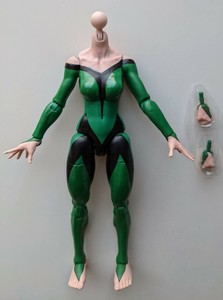 Marvel Legends MEGGAN BODY Custom Fodder Hasbro Pulse Exclusive Excalibur FIgure