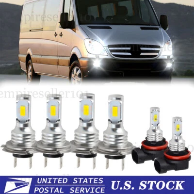 Faro LED + bombillas antiniebla para Mercedes-Benz Sprinter 2500 3500 2011-2018 6X Foto 1 de 4