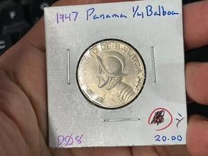 1947 Panama 1/4 Balboa silver coin Excellent Condition - Picture 1 of 4