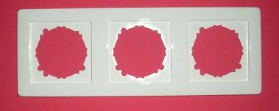 Siemens delta plus 3-fach  Rahmen 5TG2 553 titanweiß 222x80mm - Bild 1 von 2