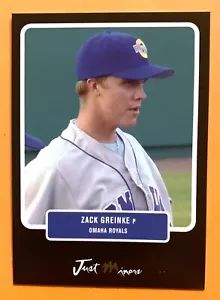 Zack Greinke Kansas City/Omaha Royals 2004 negro certificado novato radiocontrol xx/50 - Imagen 1 de 1