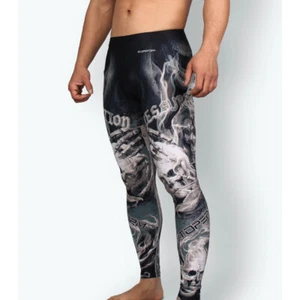 FY-109 RESURRECTION collant pelle compressione strato base spacchi protezione antieruzione cutanea MMA BJJ - Foto 1 di 10