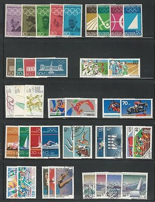 Germany: 14 set complete, mint and used, all sport thematic, good value EBA132 - Image 1 of 2