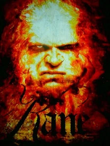 VINTAGE KANE WWE MENS SZ S or M 42 inch Chest T-Shirt WWF BURN IN HELL RARE - Bild 1 von 4