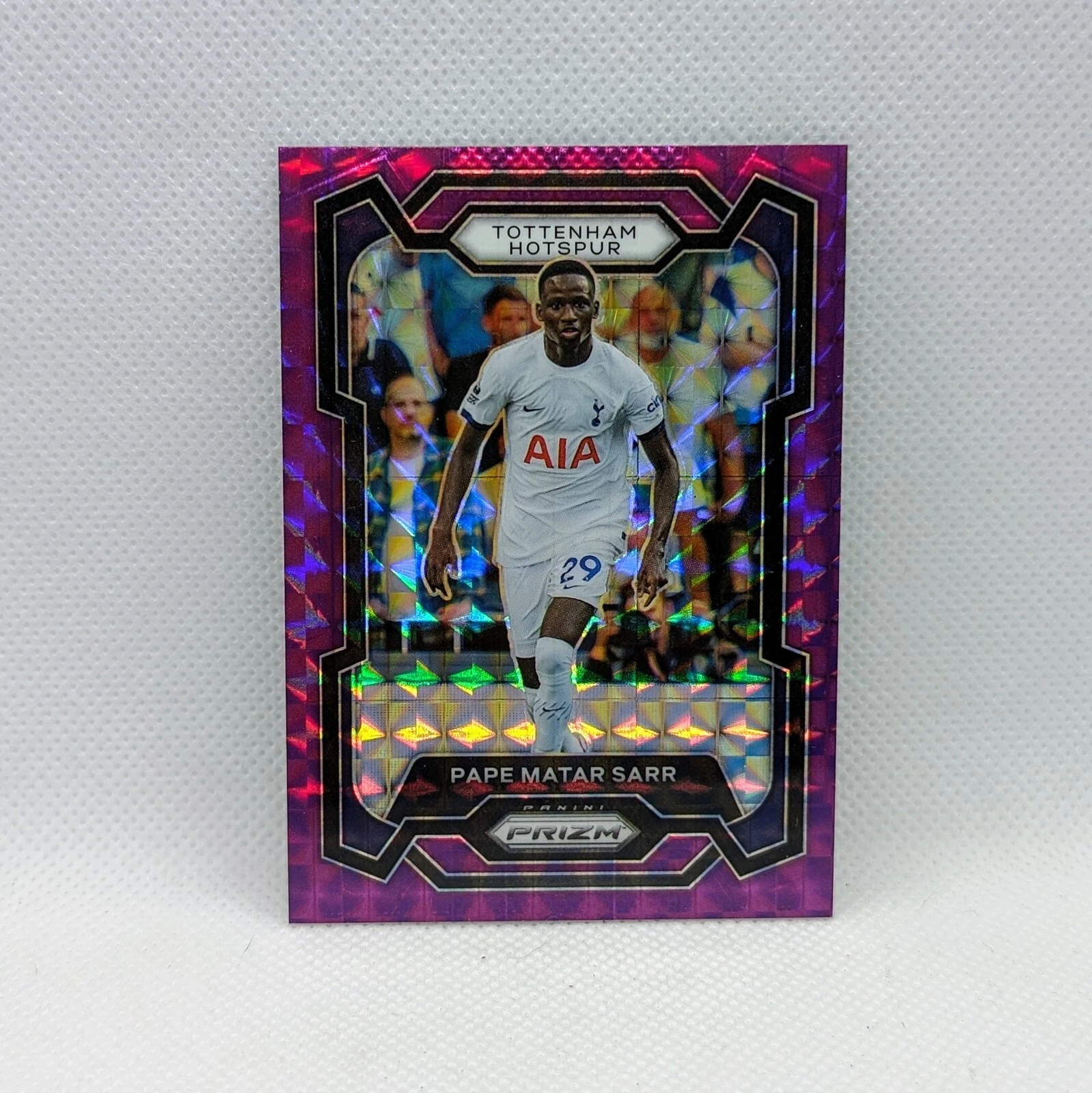 2023-24 Panini Prizm Premier League #136 Pape Matar Sarr Purple Masaic #/140