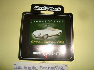 MAGNETS CLASSIC WHEELS JAGUAR TYPE E 8X6 CM - Picture 1 of 1