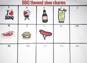 BBQ themed unbranded shoe charms, ready to ship, US seller - Picture 1 of 1