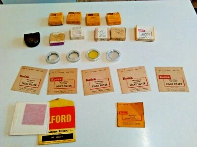 Job Lot of 20 1930s Camera Lens Filters & Gelatines (4109) - Image 1 of 4