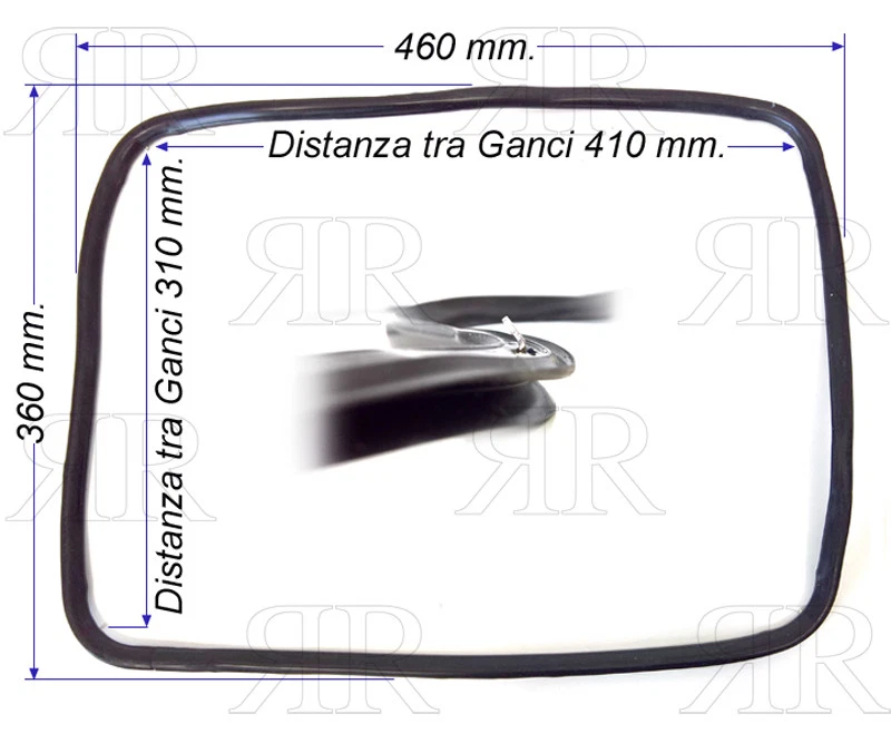 Franke Guarnizione Porta Forno Originale 1999170 con 4 Lati e 4 Ganci