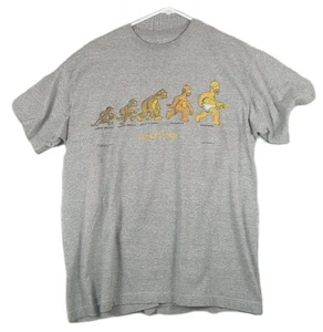 T-shirt vintage Homer Simpsons Homersapien extra large gris point unique - Photo 1/10