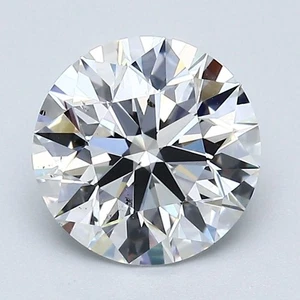 Round 2 Carat Certificate GIA Natural Mined Diamond Loose D color SI1 clarity - Picture 1 of 2