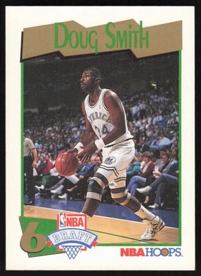 1991-92 Hoops Doug Smith #551 Rookie Dallas Mavericks - Image 1 of 2