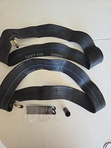 2 Heavy-Duty 14 X 2.125 Inner Tube 14" Electric Bike tubes with Angled Valve - Picture 1 of 1