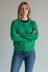 Cárdigan Banana Republic Merino - Verde Esmeralda - Talla S - Imagen 1 de 7