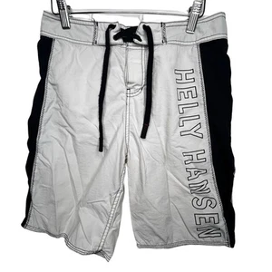 Helly Hansen Swim Shorts Mens W28 White Mesh Lined Drawstring Pockets Swimming - Picture 1 of 17