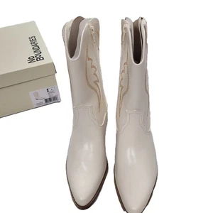 Bota Western Corta Nueva Caja Sin Límites (9) Crema Espuma con Memoria Cremallera Interior - Imagen 1 de 7