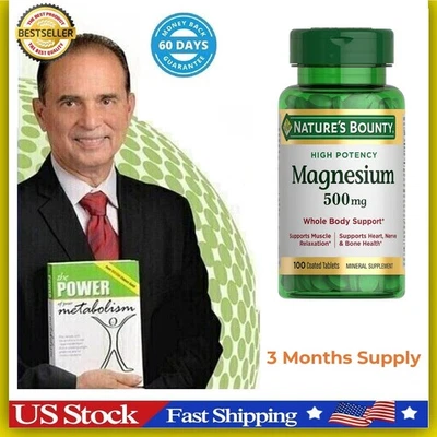 Cápsulas De Magnesio Antiestrés Citrato De Magnesio Puro Y Potasio FREE SHIPPING - Image 1 of 4